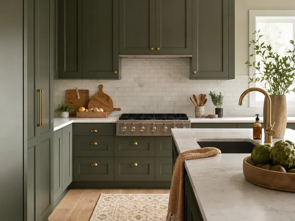 Custom cabinets in Boise Id — the completed work in a bright bathroom meeting clean tile